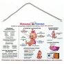 Плакат "Мамам Папам "Д"" цепочки: 32 см Артикул: 90721 инфо 606k.