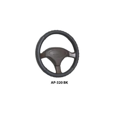 Оплетка на руль Genuine Leather, натуральная кожа, ребристая AP-320 2010 г инфо 10964b.