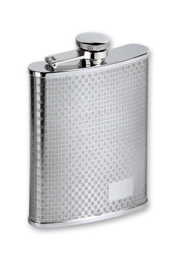 Фляга металлическая, с рисунком, 180 мл Винные аксессуары 2010 г инфо 12326g.