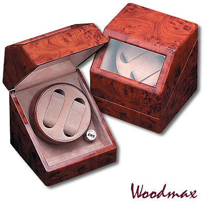 Шкатулка для 2 механических часов, светло-коричневая Шкатулка Woodmax 2007 г инфо 155i.
