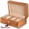 Шкатулка для 3 часов, светло-коричневая Шкатулка Woodmax 2007 г инфо 181i.