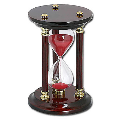 Песочные часы "Linea del Tempo", цвет: бордовый BOSCBRWOODGDLEG Производитель: Linea del Tempo инфо 356i.
